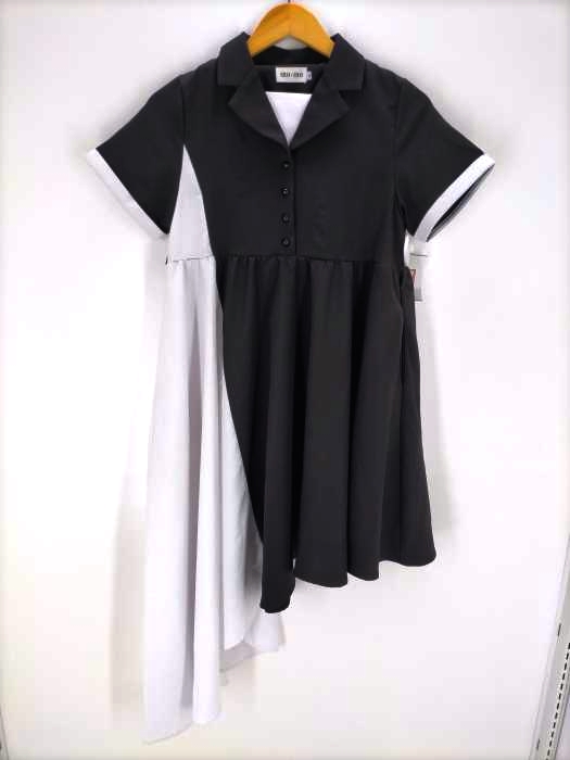 iro iro(フルギ) アシンメトリー 2トーンワンピース レディース JPN：M