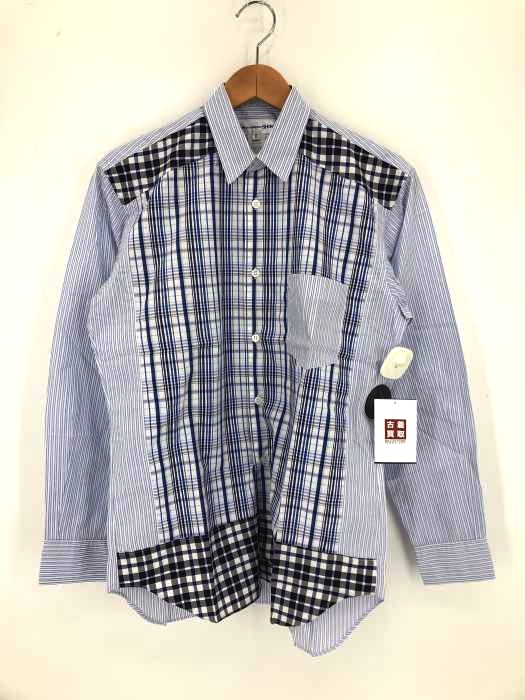 COMME des GARCONS SHIRT(コムデギャルソンシャツ) 柄切替L/Sシャツ メンズ JPN：XS