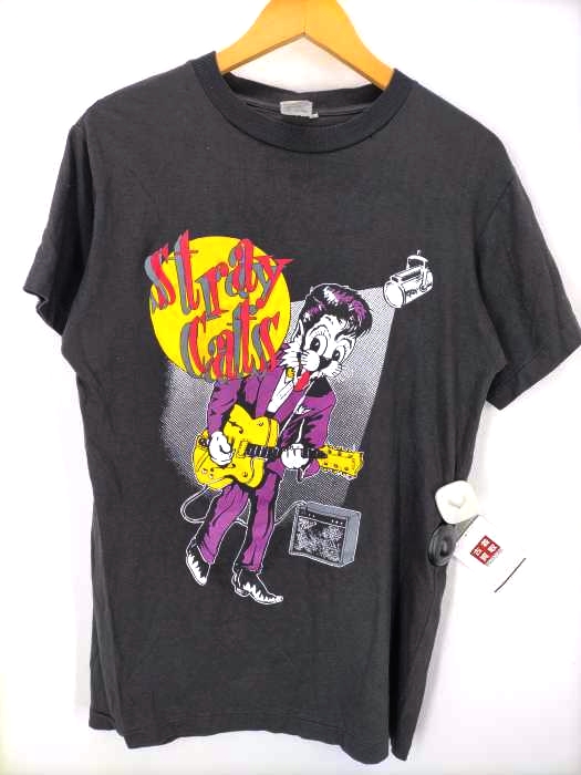USED古着(ユーズドフルギ) 90S フランス製 stray cats CCIタグ シングルステッチ メンズ import：XL