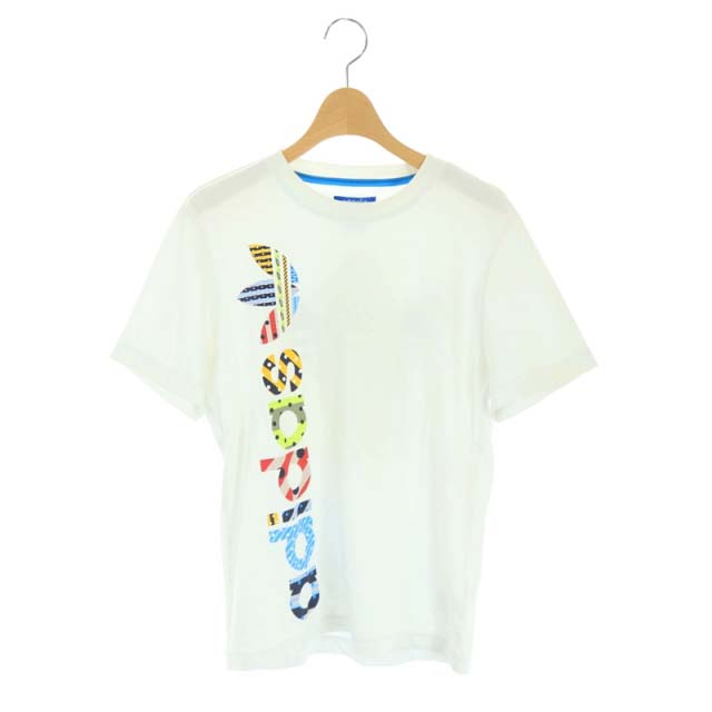adidas Originals(アディダスオリジナルス) Tシャツ 半袖 ロゴ プリント XS 白 ホワイト /MF ■EC メンズ  XS