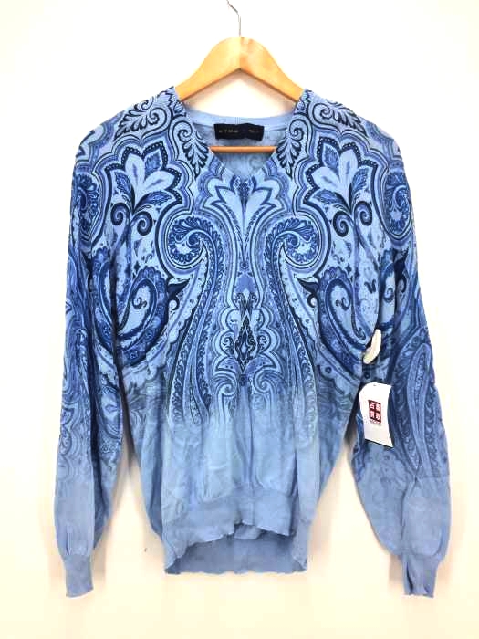 エトロ ETRO ペイズリー柄コットンニット メンズ JPN：S