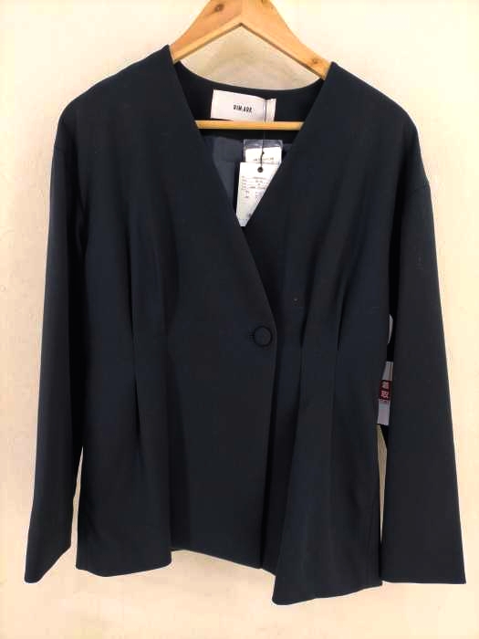 RIM.ARK(リムアーク) スタイルアップノーカラージャケット レディース