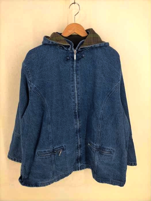 USED古着(ユーズドフルギ) 90S フーデッドデニムブルゾン メンズ JPN：XXL