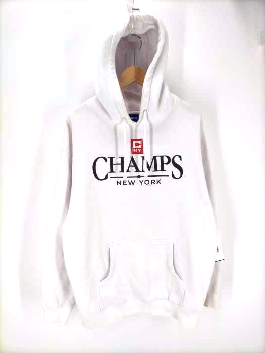 ラファイエット Lafayette CHAMPS NEW YORK Parka Sweat Shirt プリントプルオーバーパーカー メンズ JPN：XL
