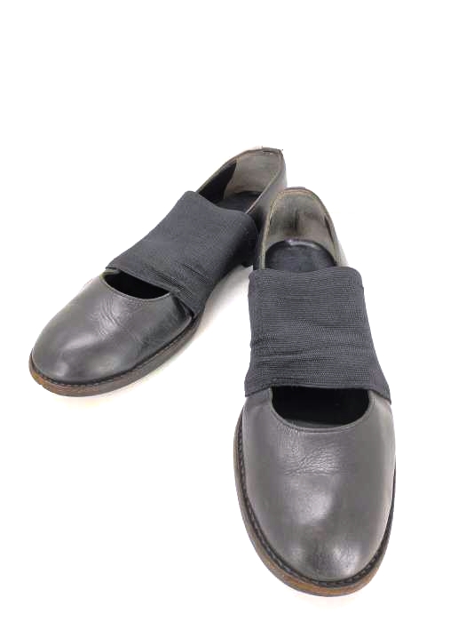 コムデギャルソン COMME des GARCONS ゴムバンド レザー バレエシューズ メンズ JPN：25.5