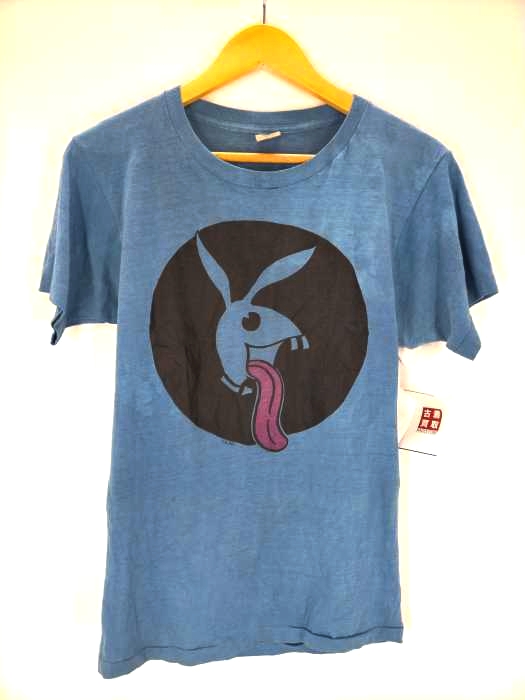 フルーツオブザルーム FRUIT OF THE LOOM 70S USA製 GOLDENタグ 両面プリントTシャツ フロッキー シングルステッチ メンズ  M