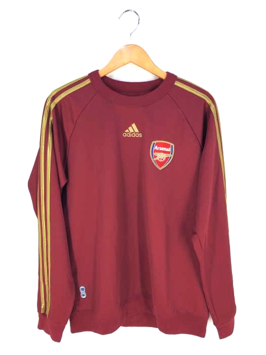 アディダス adidas サッカーチーム 3ストライプ クルーネックスウェット メンズ JPN：L