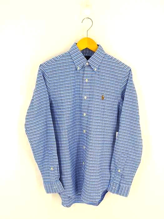 ポロラルフローレン POLO RALPH LAUREN CLASSIC FIT ポニー刺繍 BDチェックシャツ メンズ import：XS