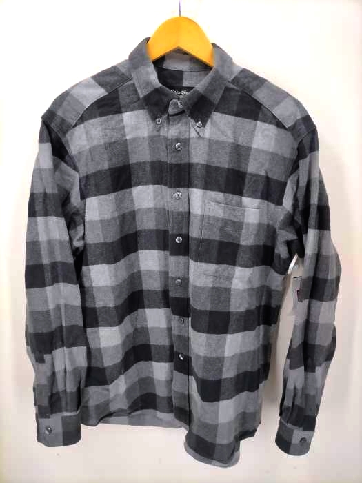 エディーバウアー Eddie Bauer 00S ブロックチェック ヘビーコットンネルシャツ メンズ JPN：L