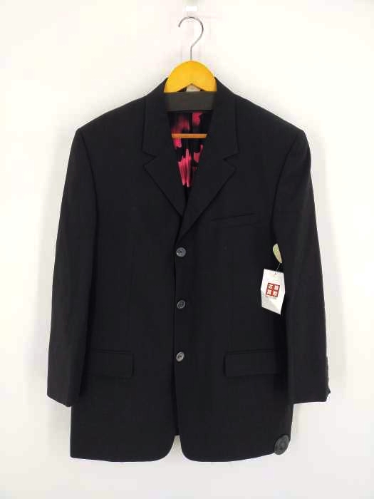 ジャンニヴェルサーチ GIANNI VERSACE 裏地グラフィック  3Bシングルテーラードジャケット メンズ EUR：52