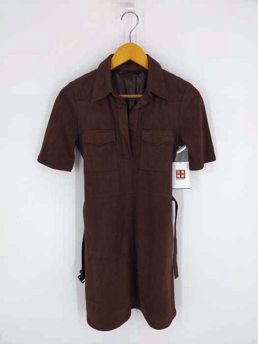 ザラ ZARA スウェードライクワンピース レディース import：XS