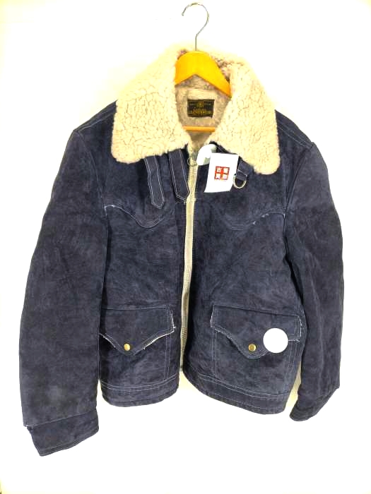 ユーズドフルギ USED古着 {{Exclusive leatherwear}} スエード ボアジャケット メンズ 表記無