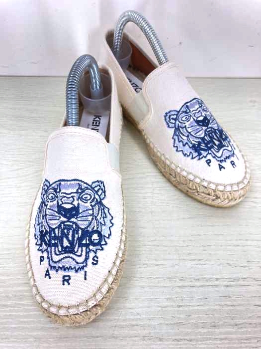KENZO PARIS(ケンゾーパリス) キャンバスストレッチエスパドリーユ tiger タイガー レディース  EUR：35