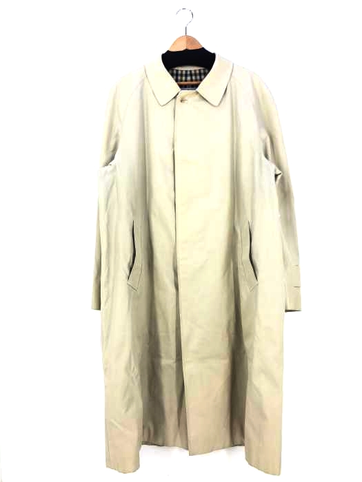 AQUASCUTUM(アクアスキュータム) 裏地チェック スタンドカラーコート メンズ アウター コート