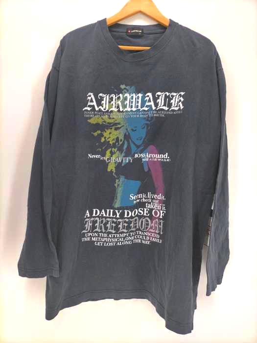 AIR WALK(エアウォーク) A DAILY DOSE OF FREEDOM クルーネック L/S カットソー メンズ トップス Tシャツ・カットソー