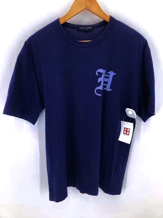 COMME des GARCONS HOMME(コムデギャルソンオム) 製品染め プリントクルーネックTシャツ メンズ JPN：M