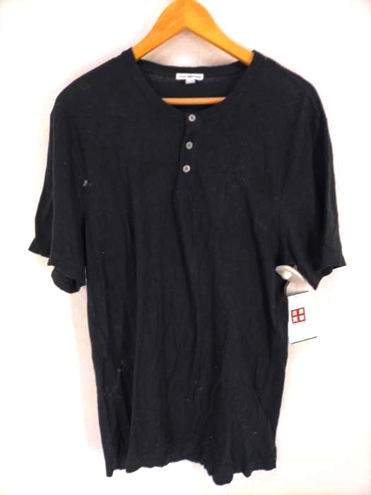 JAMES PERSE(ジェームスパース) コットンリネン ヘンリーネックTシャツ メンズ  1