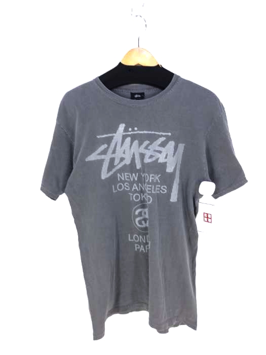 Stussy(ステューシー) 半袖ロゴクルーネックTシャツ メンズ  M