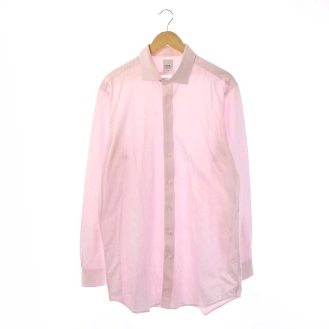 Makers Shirt 鎌倉(メーカーズシャツカマクラ) シャツ ワイシャツ 長袖 L ピンク /ES メンズ メンズ  L