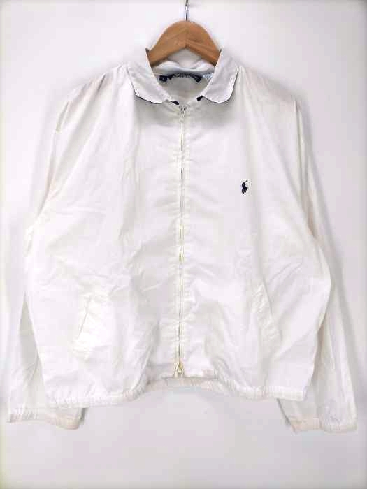 Polo by RALPH LAUREN(ポロバイラルフローレン) 90S チンスト付き スウィングトップ ロケットTALON  メンズ import：L