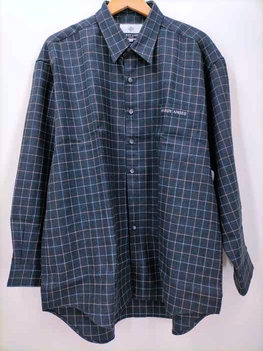 hardy amies(ハーディエミス) ロゴ刺繍チェック柄シャツ メンズ  LL