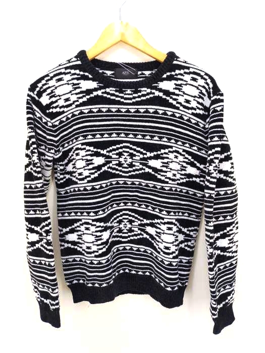 AZUL by moussy(アズールバイマウジー) CHIMAYO MOLE C/N KNIT メンズ  S