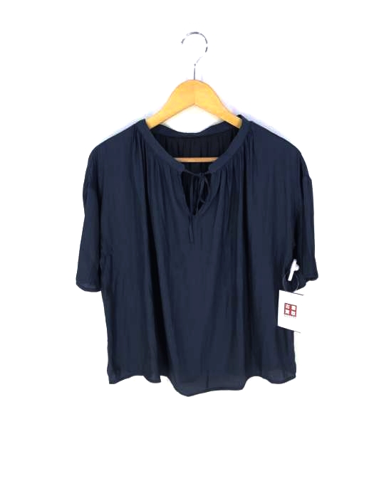 AZUL by moussy(アズールバイマウジー) オープンフロントネックギャザーブラウス レディース  S