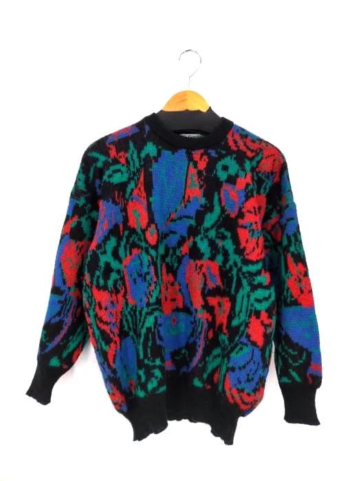 USED古着(ユーズドフルギ) イタリア製 マルチカラー ジャガードニット メンズ import：M