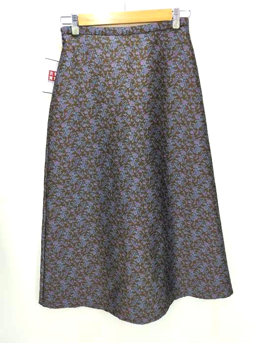 NATURAL BEAUTY BASIC(ナチュラルビューティーベーシック) フラワージャガード スカート レディース JPN：M