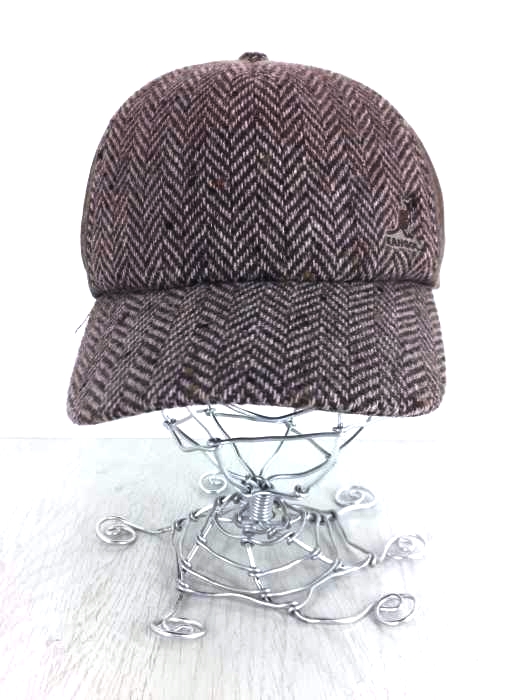 カンゴールブルー kangol blue ワンポイントロゴ刺繍 ヘリンボーン ウールキャップ メンズ FREE