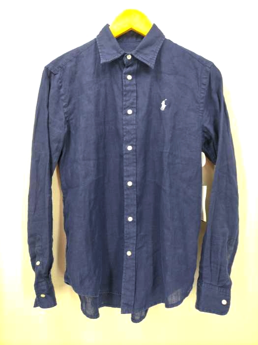 ポロラルフローレン POLO RALPH LAUREN RELAXED FIT ポニー刺繍リネンボタンシャツ レディース JPN：XS