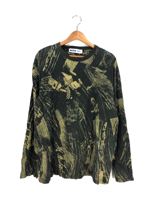 アフィックス AFFIX 総柄クルーネックカットソー メンズ  XL