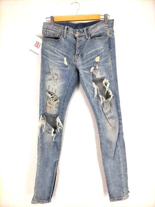 ミニマル mnml ダメージ加工デニムパンツ メンズ US：28-29