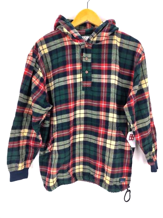 エルエルビーン L.L.Bean 80S チェック柄アノラックパーカー メンズ JPN：XL