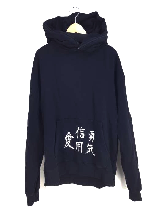 CHUUNI（チュウニ） 愛 信用 勇気 プリントプルオーバーパーカー メンズ トップス パーカー