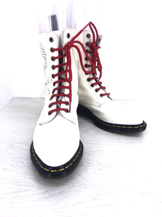 Dr.Martens(ドクターマーチン) pere skullスカルパンチング10アイレットブーツ レディース EUR：38 EUR：38