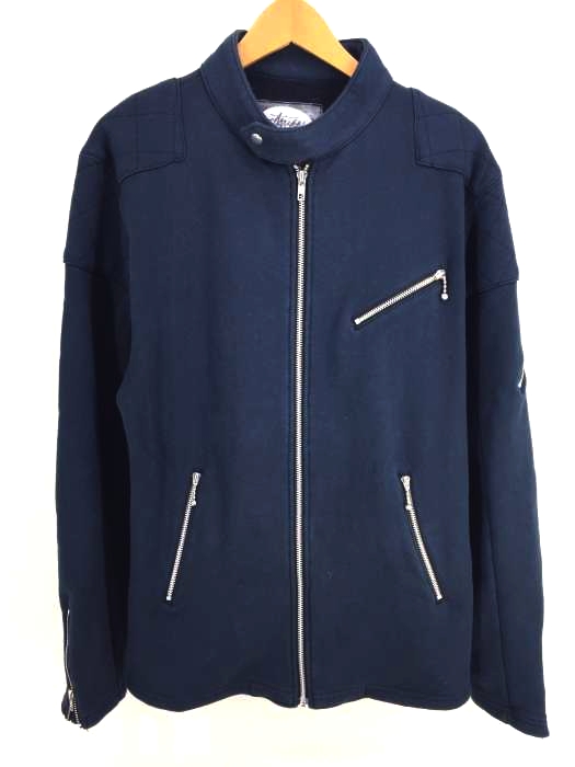Stussy（ステューシー） コットン スタンドカラー シングルライダース 