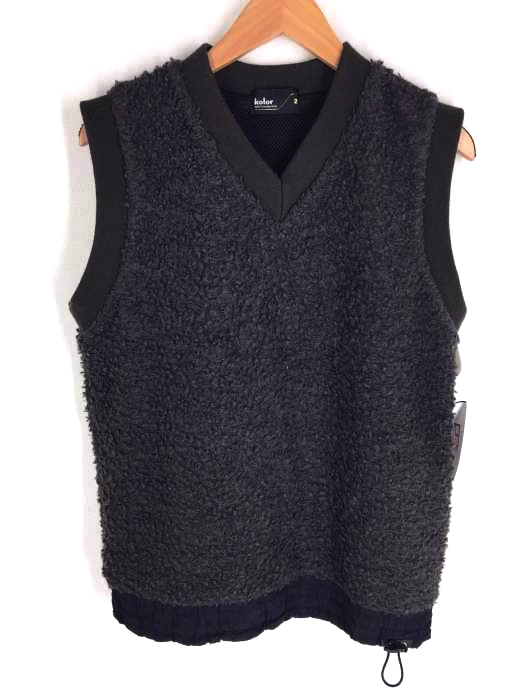 kolor ボアベスト　ピリングベスト kolor ボアベスト ピリングベスト 即完品kolor 23AW ベスト