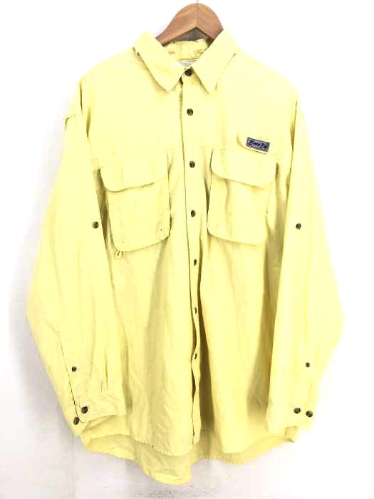 USED古着(ユーズドフルギ) BIMINI BAY フィッシングシャツ メンズ トップス カジュアルシャツ