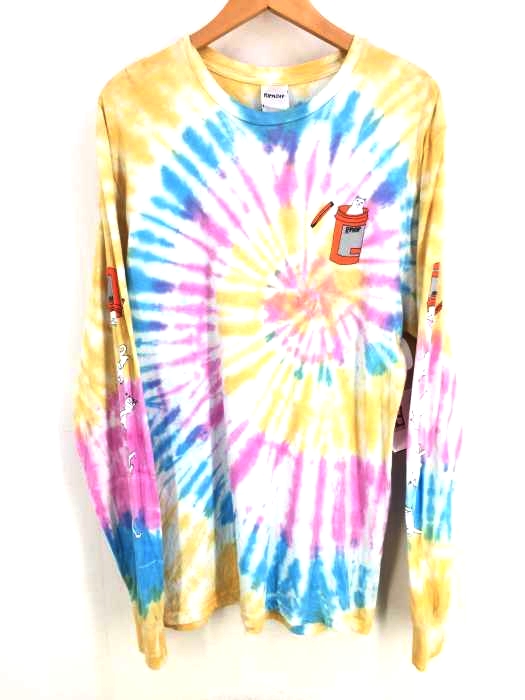 RipNDip(リップンディップ) Nermal Pills グラフィック プリント タイダイ ロンT メンズ JPN:M JPN:M