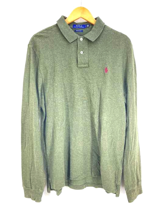 ポロラルフローレン POLO RALPH LAUREN 鹿の子長袖ポロシャツ メンズ JPN：L JPN：L
