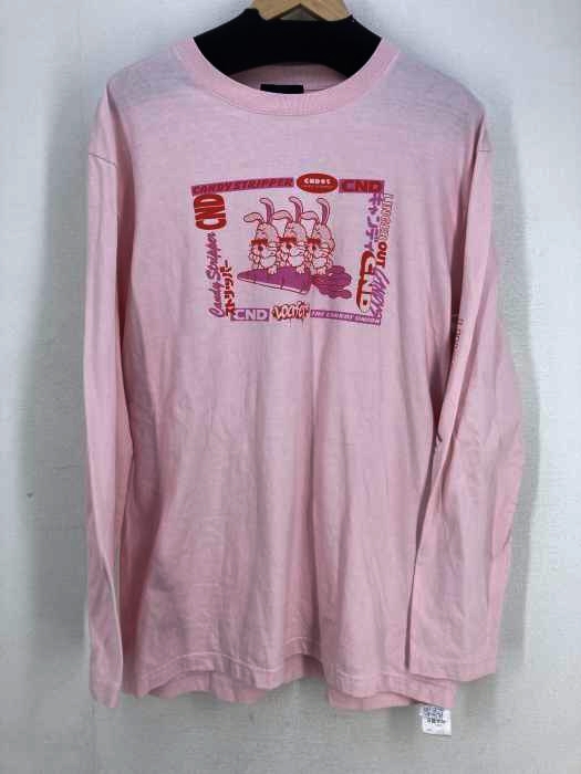CANDY STRIPER(キャンディーストリッパー) プリントクルーネックTシャツ レディース 2
