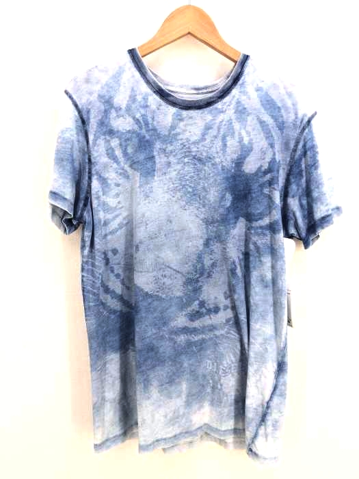 DIESEL（ディーゼル） ブリーチ加工半袖カットソー メンズ トップス Tシャツ・カットソー