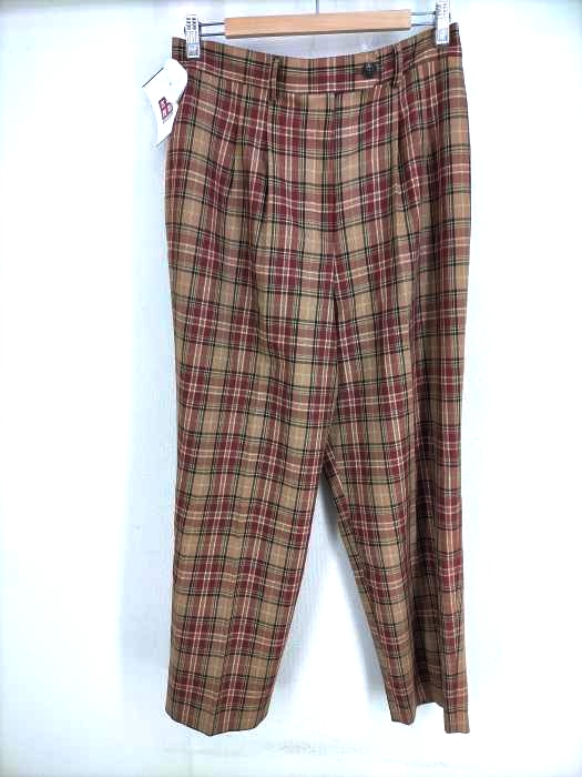 USED古着(ユーズドフルギ) TEMINA SOPHIA チェック2タックパンツ レディース  80