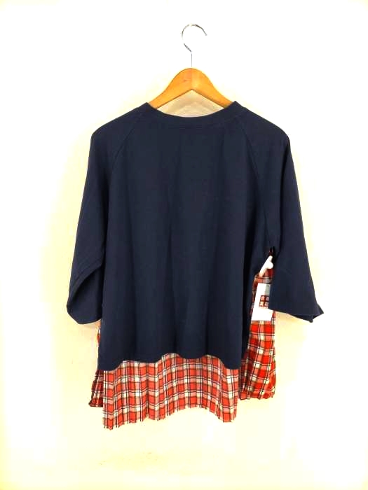 merlot(メルロー) 切替チェックプリーツカットソー レディース  表記無