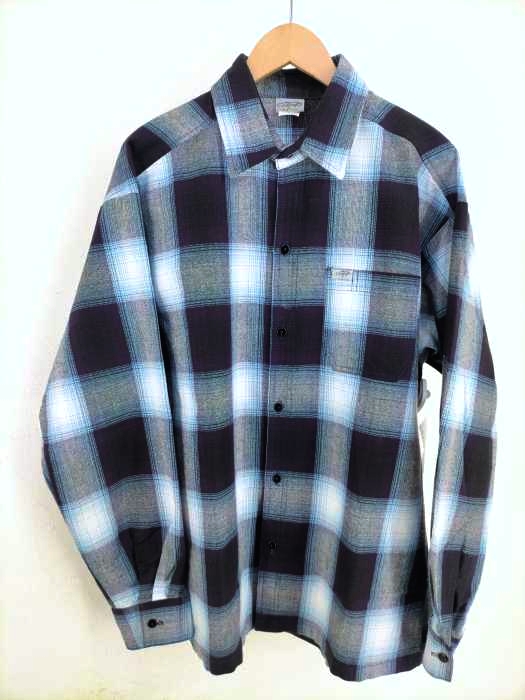 CALTOP(キャルトップ) OMBRE CHECK SHIRT メンズ トップス カジュアルシャツ