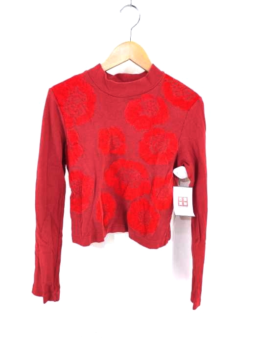 COMME des GARCONS(コムデギャルソン) AD1996 96AW FLOWERING CLOTHES期 フロッキープリントモックネックカットソー レディース 表記無 表記無