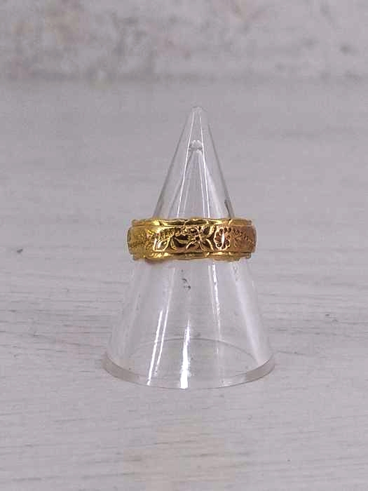 USED古着（ユーズドフルギ） 14K 彫刻リング メンズ アクセサリー リング