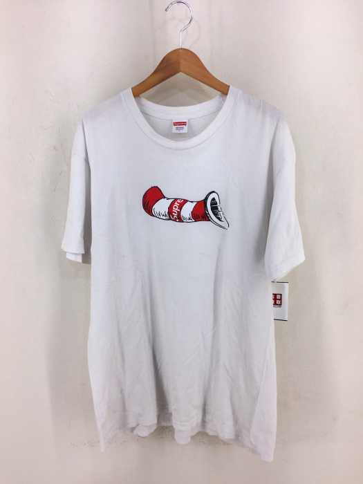 Supreme（シュプリーム） 18AW Cat In The Hat Tee メンズ トップス Tシャツ・カットソー
