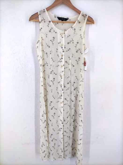 USED古着(ユーズドフルギ) 花柄 シースルーノースリーブワンピース レディース JPN:L JPN:L